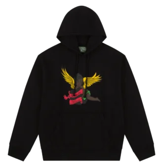 Black Cherub Hoodie Black