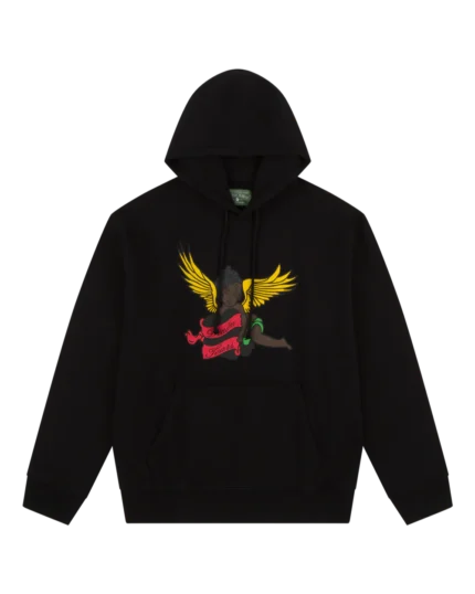 Black Cherub Hoodie Black