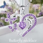 Ins Butterfly Love Necklace With Rhinestones Fashion