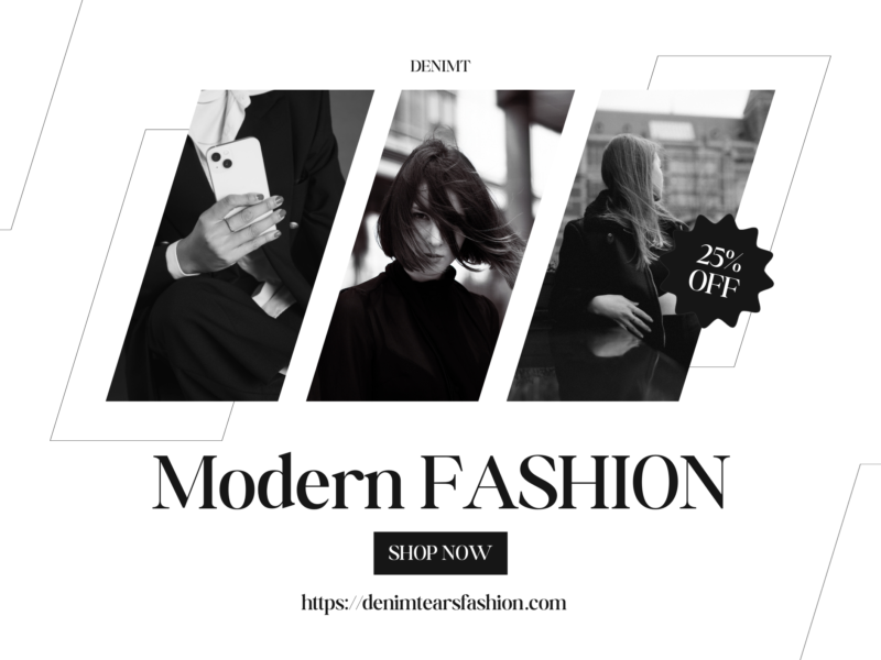 black and white simple fashion sale landscape a3